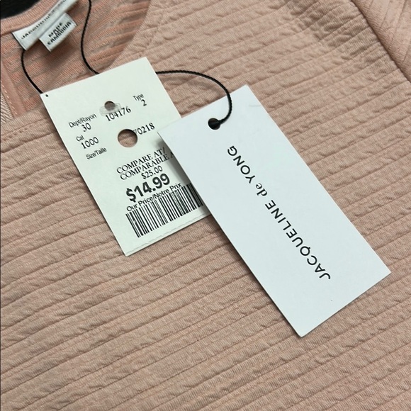 Pink Ribbed Long Sleeve Dress - Picture 6 of 6